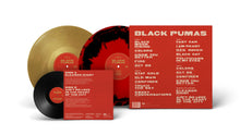 Cargar imagen en el visor de la galería, Black Pumas - Black Pumas (Deluxe Edition. Gold, Black & Red Splatter Vinyl)