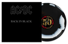 Cargar imagen en el visor de la galería, AC/DC - Back In Black (50th Anniversary Edition Black White Swirl Vinyl)
