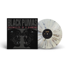 Cargar imagen en el visor de la galería, Black Pumas – Chronicles Of A Diamond (Black on White Splatter, Alternative Cover Edition)
