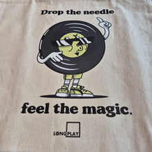 Cargar imagen en el visor de la galería, Tote Bag Longplay - Drop The Needle Feel The Magic
