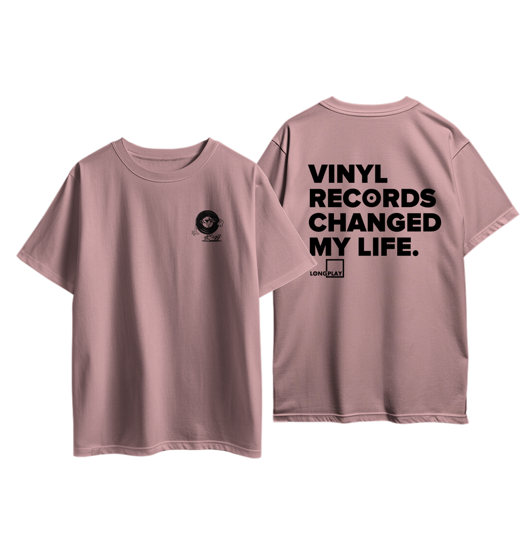 T-Shirt Vinyl Records Changed My Life (Light Pink)