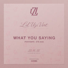 Cargar imagen en el visor de la galería, Lil Uzi Vert - What You Saying/Regular (tv0113)
