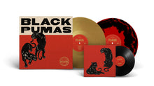 Cargar imagen en el visor de la galería, Black Pumas - Black Pumas (Deluxe Edition. Gold, Black &amp; Red Splatter Vinyl)
