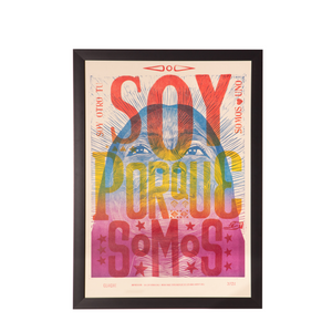 Poster La Linterna - Soy Porque Somos (Enmarcado)