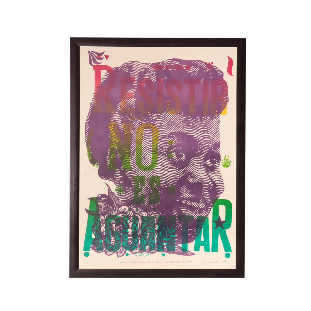 Poster La Linterna - Resistir No Es Aguantar (Enmarcado)